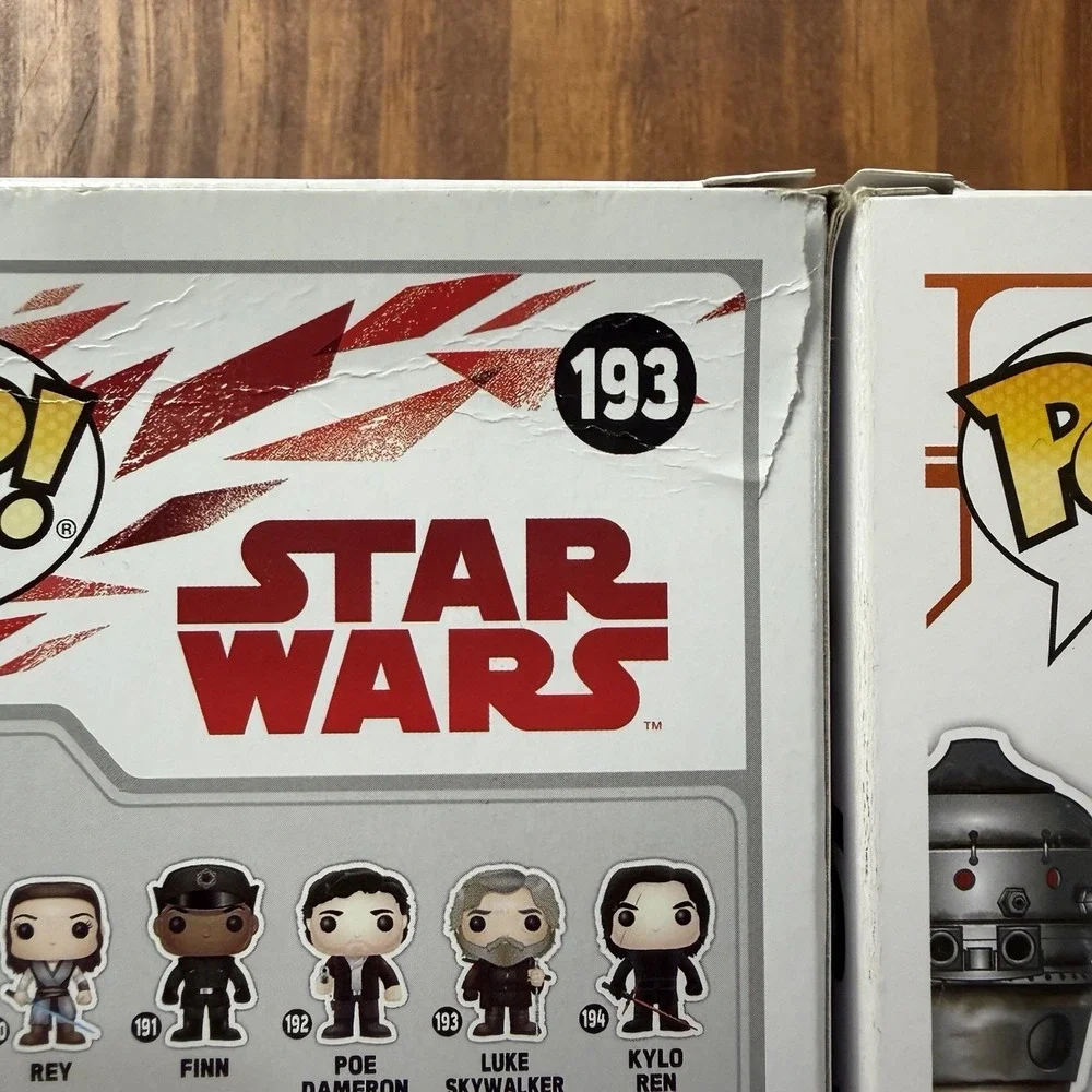 Star Wars Funko Pop Lot of 4 Mandalorian Chrome Amazon Exclusive Luke IG-11